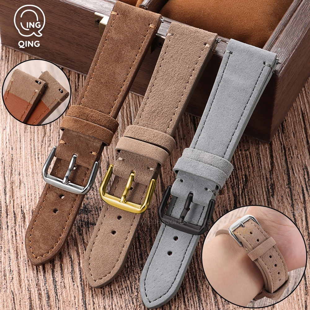 Smartwatch Vintage Watches For Women - 20/22mm 퀵 릴리스 가죽 시계줄 빈티지