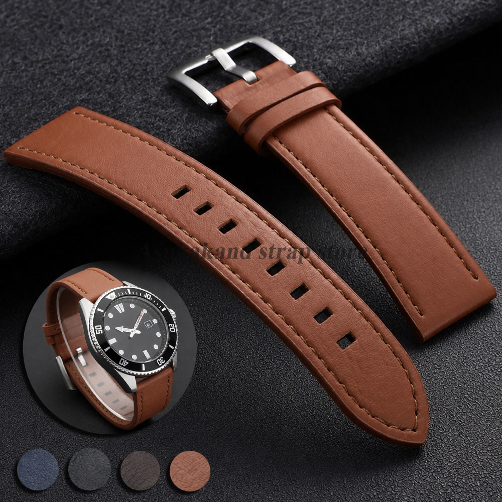 Watches Rolex Smartwatch - 스티치 가죽 시계줄, 오메가 및 롤렉스