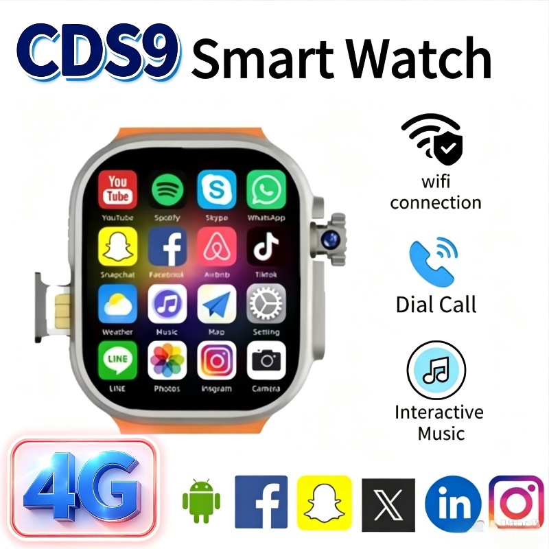 Smartwatch Watches For Women With Gps - 4G CDS9 안드로이드 스마트워치 – 회전식