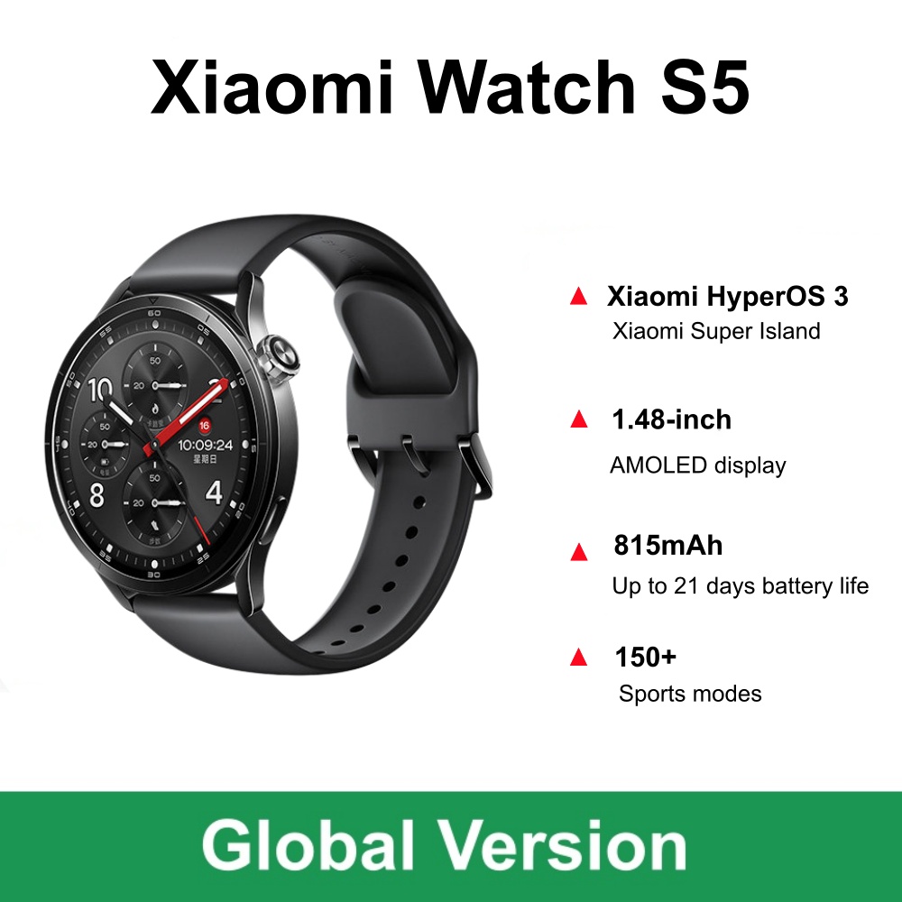 Timex Watches Smartwatch - 글로벌 버전 샤오미 워치 S5 스마트워치