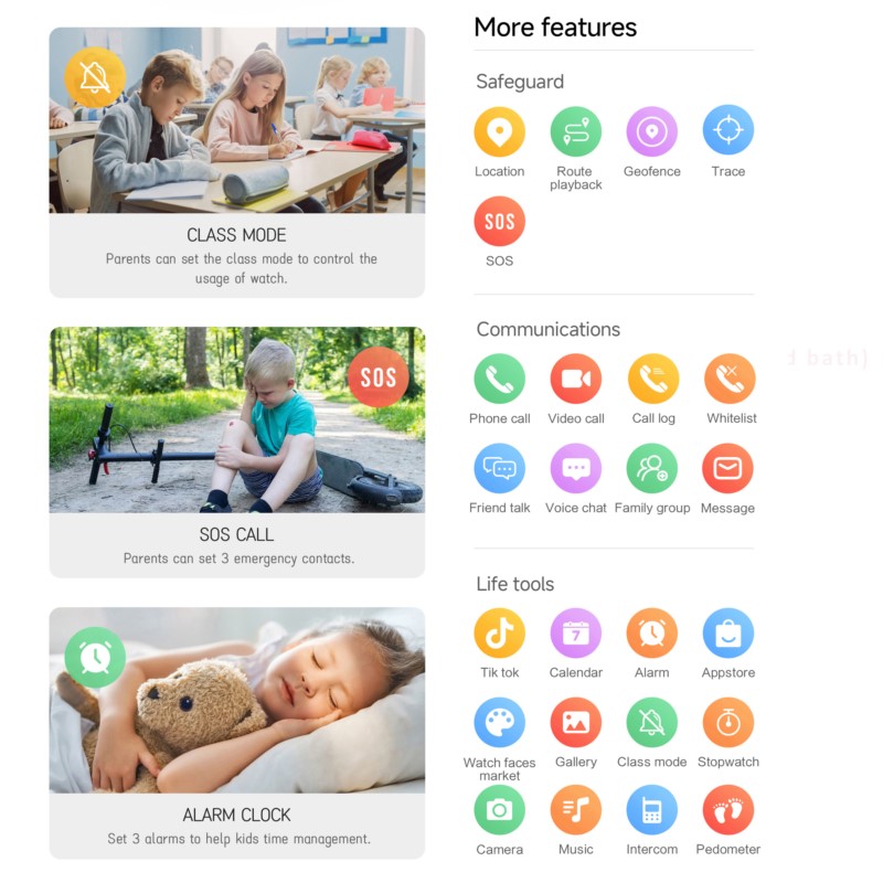 어린이용 4G 스마트워치, 2.0인치 HD 화면, 2+ - Smartwatch Watches For Kids 리뷰 및 가격