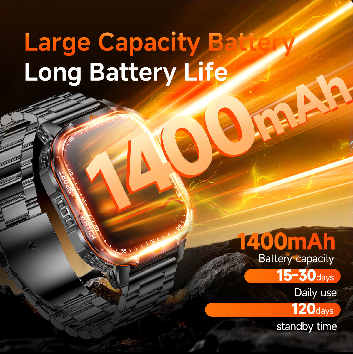 2026년 신형 1400mAh 초대용량 배터리 스마트워 - Smartwatch Watches Price 리뷰 및 가격