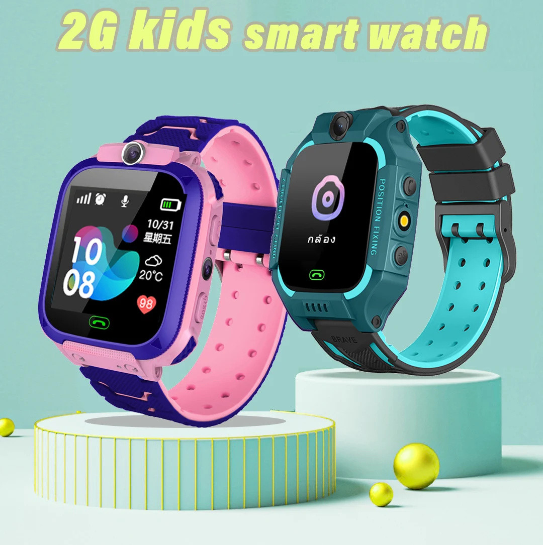 어린이 스마트 워치 2G SOS 통화, LBS 위치,  - Smartwatch Digital Watches For Kid Girl 리뷰 및 가격