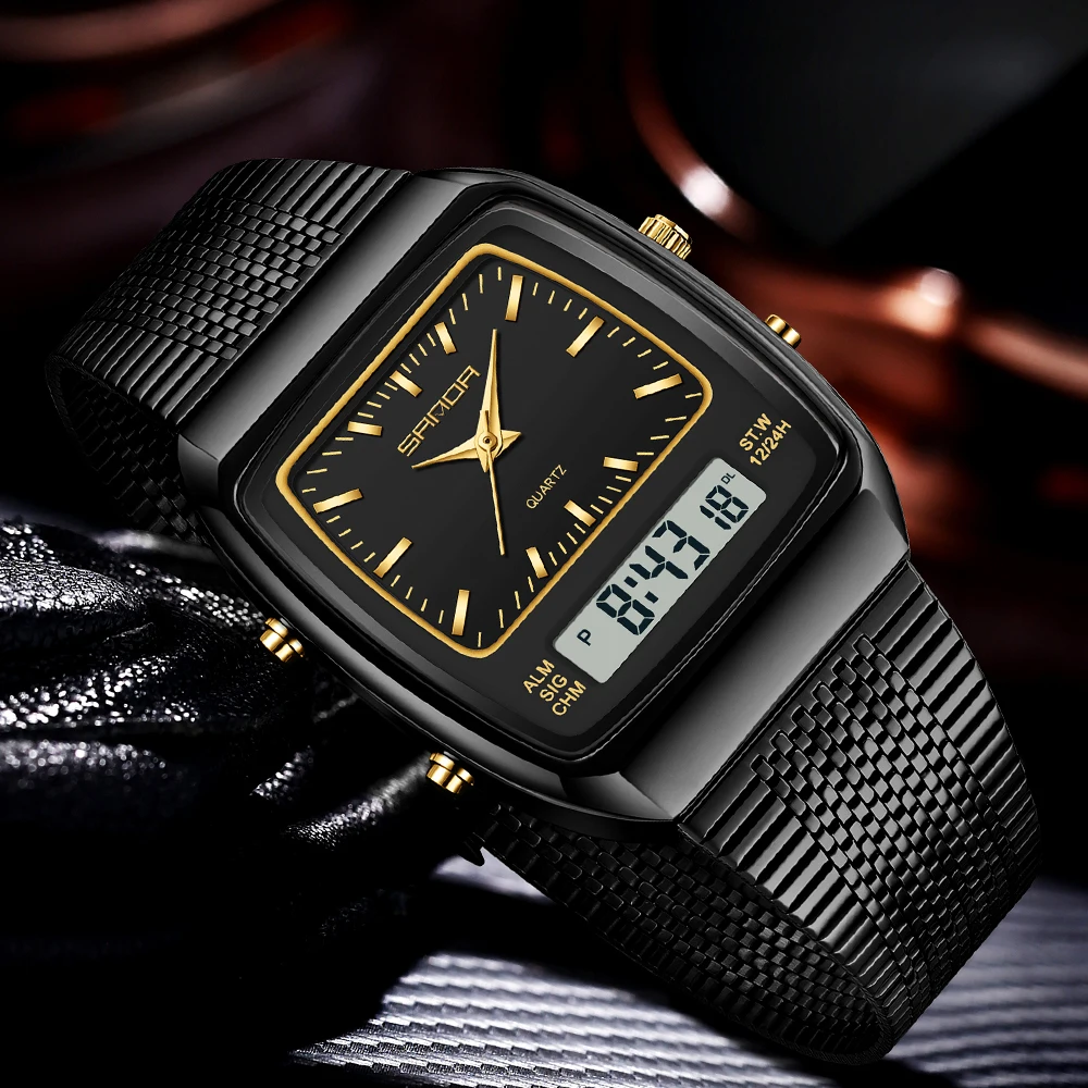 산다 남성용 방수 아날로그 디지털 쿼츠 손목시계 남성  - Timex Watches Smartwatch 리뷰 및 가격