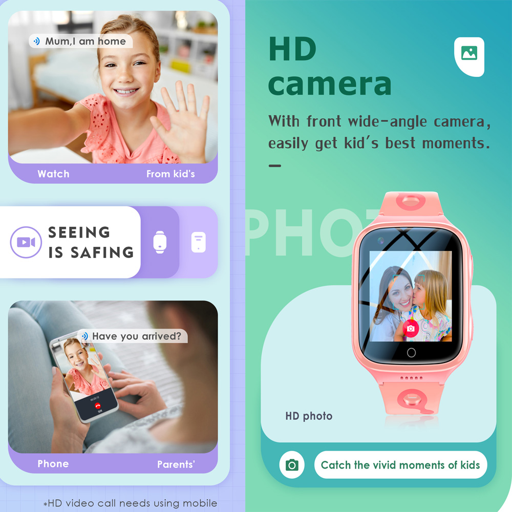 4G 스마트 워치, 어린이용 GPS, 와이파이, 영상  - Smartwatch Watches For Kids 리뷰 및 가격