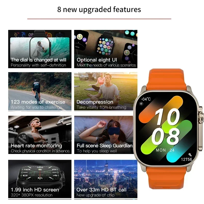 새로운 시리즈 9 워치 PK HK8 PRO MAX 스마 - Smartwatch Watches Price 리뷰 및 가격