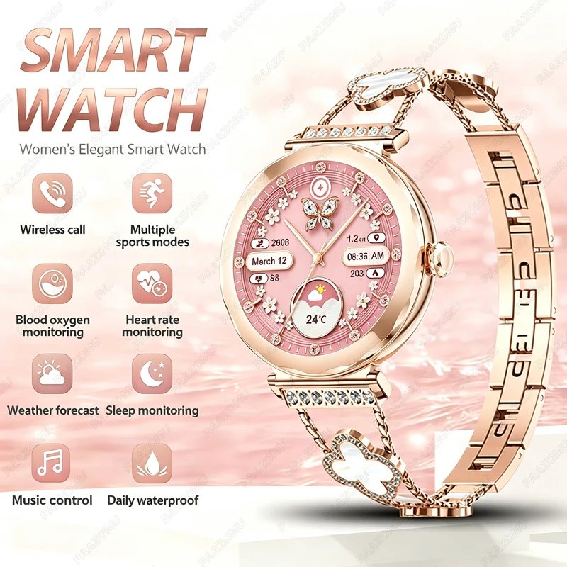 로즈 골드 여성용 스마트워치 2026, 블루투스 통화, - Watches Ladies Smartwatch 리뷰 및 가격