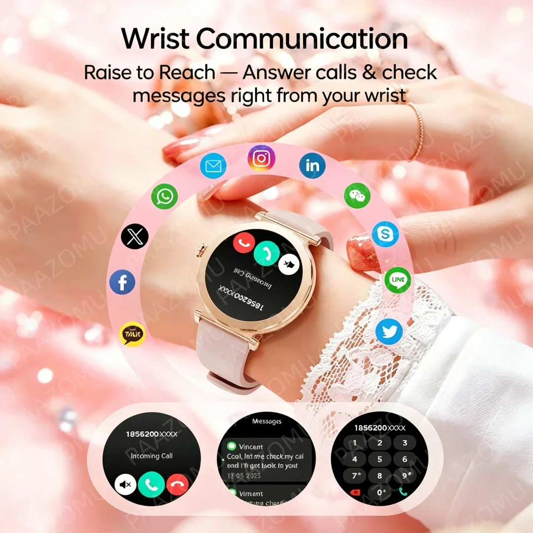 로즈 골드 여성용 스마트워치 2026, 블루투스 통화, - Watches Ladies Smartwatch 리뷰 및 가격