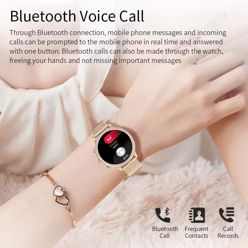 세련된 여성용 스마트워치, 블루투스 통화 기능, 알림, - Smartwatch Watches Price 리뷰 및 가격
