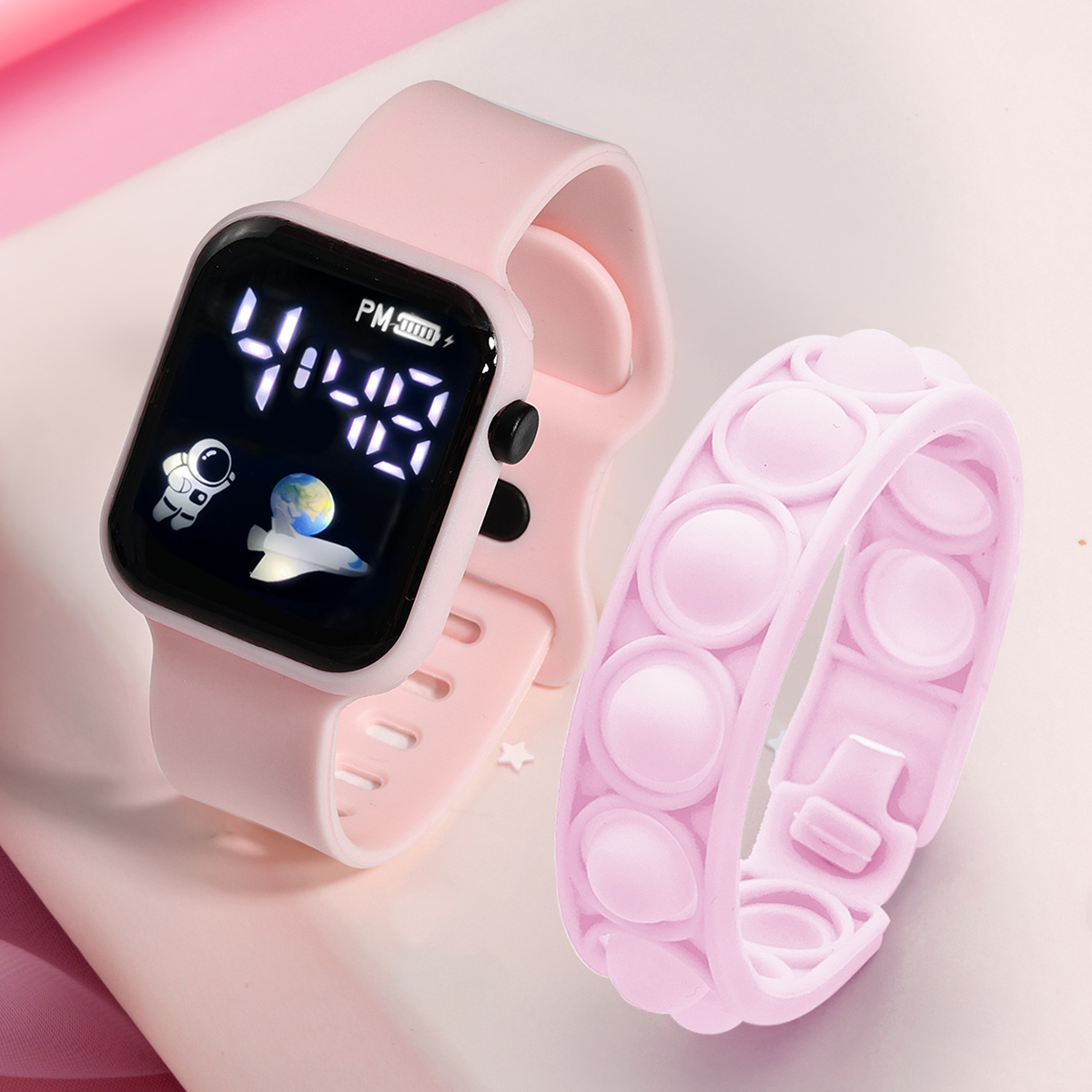 어린이 스마트 워치 팔찌, 심플하고 세련된 학생 야외  - Smartwatch Watches For Girls 리뷰 및 가격